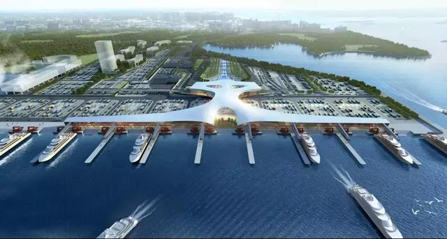 中建三局承建全球最大客滚轮渡码头——湛江徐闻港交通枢纽中心