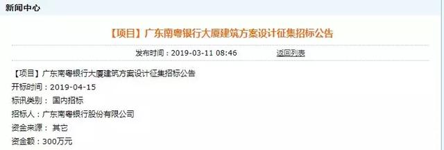 斥资15亿！广东南粤银行将在开发区建设总部大楼！