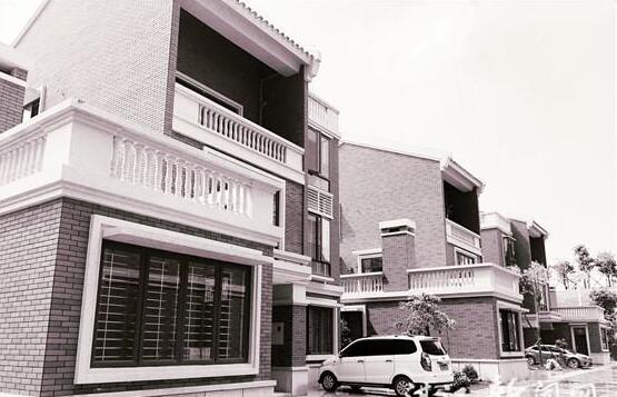 吴川杨赤里村乡贤杨松出资建的40栋别墅全部完工