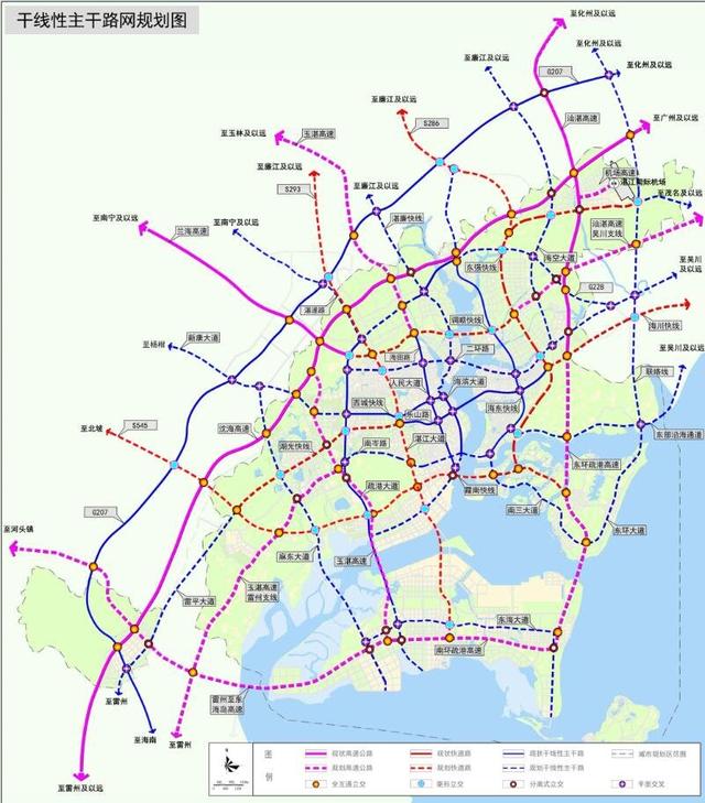 湛江市路网建设全面爆发 未来湛江城市框架展现