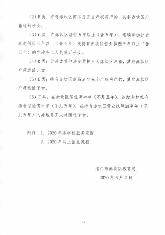 湛江家长注意！《赤坎区2020年秋季小学一年级招生工作实施意见》发布