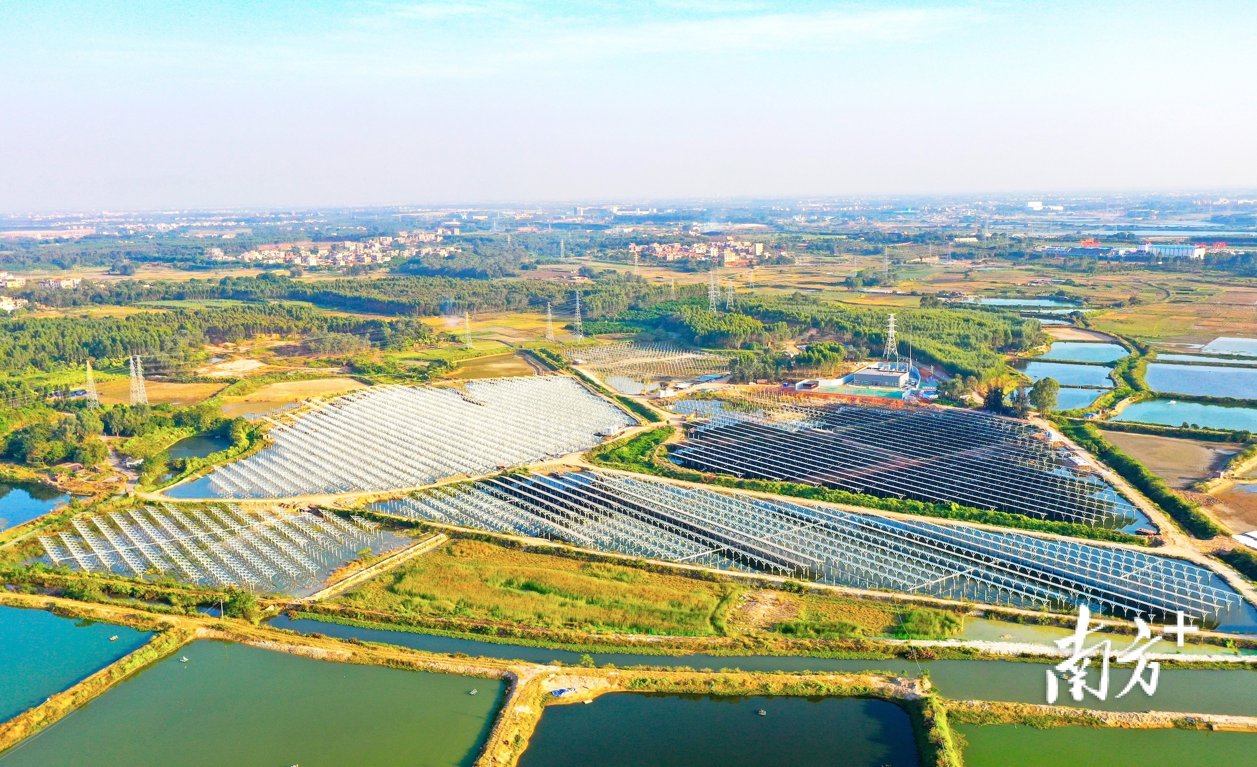 并网发电！广州发展湛江坡头120MW渔光互补项目首批工程投产