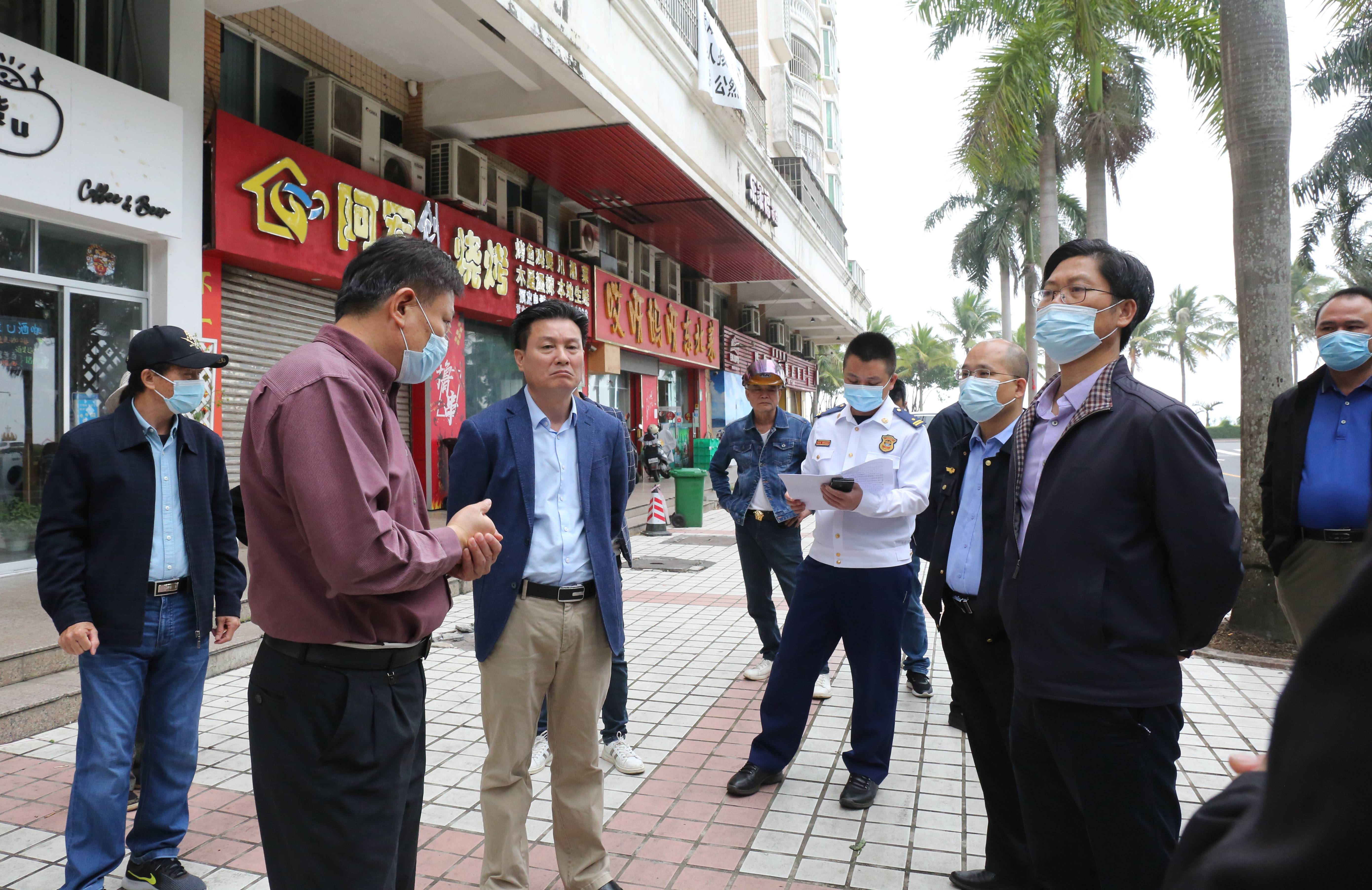 湛江经开区开展清明节前安全生产、疫情防控及创文检查